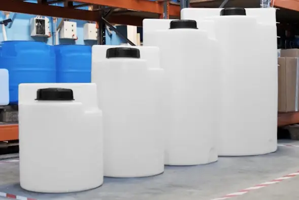 Емкость дозировочная 60л под плотность до 1.3 г/см3 белая