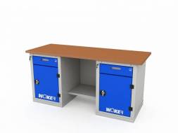 Верстак ДВК с 2 тумбами WOKER PRO 2202.1800