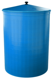 Бочка пластиковая садовая для дождевой воды и полива, 150л, голубой [360]