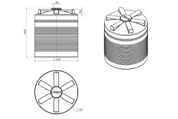 Пластиковая емкость для воды 2000 л