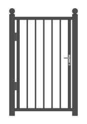 Кованая металлическая калитка МК1