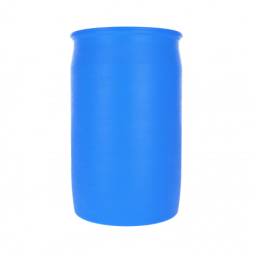 Бочка пластиковая с крышкой и двумя пробками L-Ring Plus, 227 л, синий [БП227.03/04]