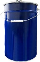 Ведро металлическое, 27 л, крышка-обруч, синий [2108]