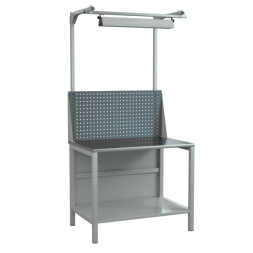 Верстак 1000 с экраном, полками и светодиодным светильником [17404]