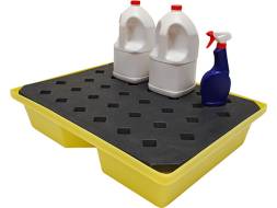 Емкость для локализации разлива жидкостей с решеткой, 800х605х170 мм, 40 л