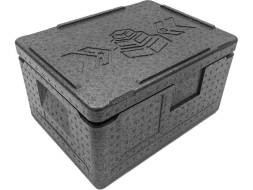 Термобокс пенополипропиленовый с крышкой STP Normal, 400х300х220 мм, 14 л, 40 кг/м3