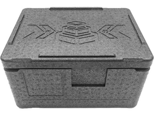 Термобокс пенополипропиленовый с крышкой STP Normal, 400х300х220 мм, 14 л, 40 кг/м3