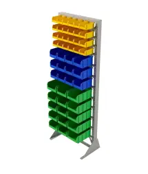 Стойка Стелла-техник односторонняя D1-04-03-05 с ящиками, 2020х735 мм