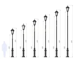 Фонарный Столб С-03 со светильником 3,209 м