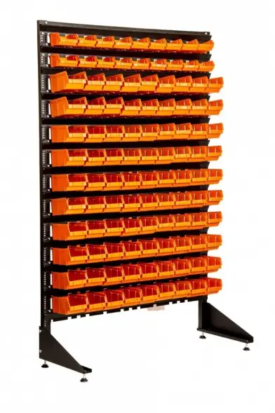 Стеллаж с пластиковыми ящиками 1501-2/10/0 O