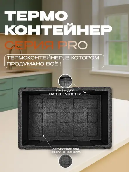 Термоконтейнер TERMOBOX Экстрим PRO, 32 л, 600х400х240 мм, 55кг/м3