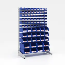 Стеллаж односторонний L1500 №31 (1425х940х500) светло-серый