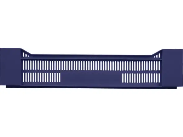 Ящик пластиковый перфорированный, 600x400x135 мм, 32,4 л, синий [119]