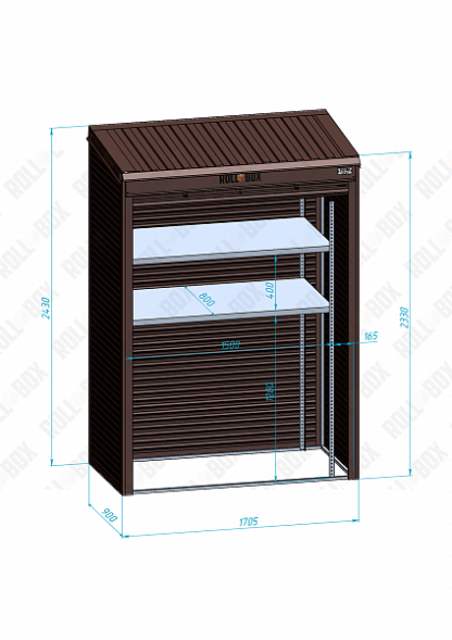 Шкаф уличный ROLL‑BOX VILLAGE ROOF XS-1