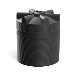 Емкость (резервуар) пластиковая вертикальная с крышкой, 3000 л, черный [TV3000S1]