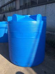 Емкость (резервуар) пластиковая вертикальная с крышкой, 3000 л, черный [TV3000S1]