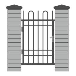 Кованая металлическая калитка МК11