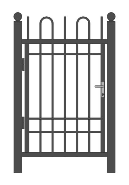 Кованая металлическая калитка МК11