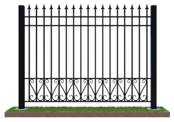Забор металлический сварной секционный СЗ-27, 1 м²