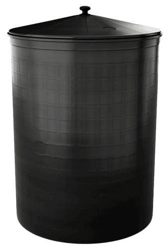 Бочка пластиковая садовая для дождевой воды и полива, 300л, черный [341]