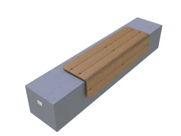 Скамейка бетонная «Сколково-1» без спинки