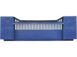 Ящик пластиковый перфорированный, 600x400x135 мм, 32,4 л, синий [120]