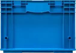 Ящик перфорированный 594x396x280 мм, 51 л, голубой