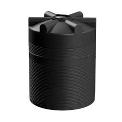 Емкость (резервуар) пластиковая вертикальная с крышкой, 6000 л, черный [TV6000S1]