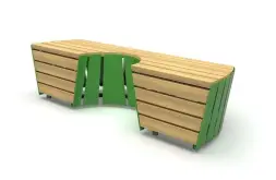 Модульная скамейка «Экополис-1»