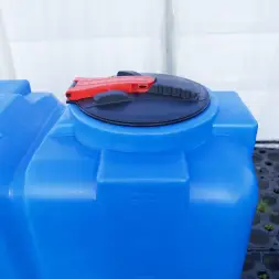 Емкость ST 2000л с патрубками 100мм под плотность до 1.5 г/см3 синяя