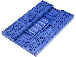 Ящик пластиковый перфорированный, 600x400x170 мм, 40.8 л, синий [F6417]