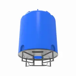 Емкость TR 10000 л под плотность до 1,2 г/см3 синяя на основании для полного слива F