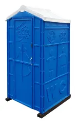 Туалетная кабина «СТАНДАРТ МД» с деревянным поддоном