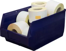 Ящик (лоток) пластиковый сплошной, 500x310x250 мм, 38.75 л, красный [5006]