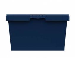 Контейнер пластиковый вкладываемый с усиленным дном INSTORE, 800х600х320 мм, синий [KVR 8634]