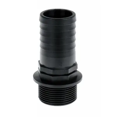 Штуцер G2 прямой елка-НР пластик Италия