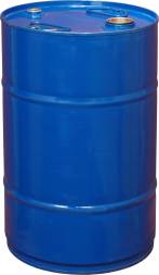 Бочка металлическая (стальная) с крышкой и пробками, 50 л, синий [БСЗ 50п]