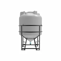 Емкость ЦКТ 5000 л с патрубком 110мм с фланцем белая в обрешетке