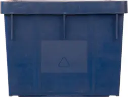 Ящик пластиковый перфорированный, 390x365x295 мм, 28 л, оранжевый [305 м]