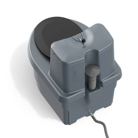 Торфяной биотуалет «РОСА» серого цвета