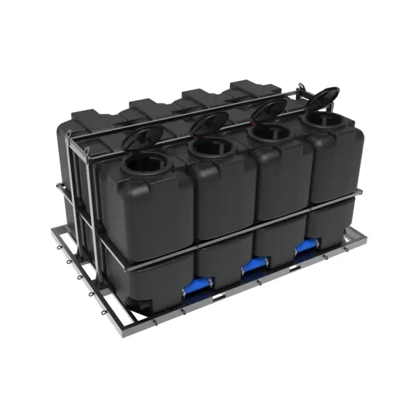 Кассета ST 8000 л (4х2000) под плотность до 1,5 г/см3 с откидной крышкой черная