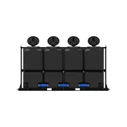 Кассета ST 8000 л (4х2000) под плотность до 1,5 г/см3 с откидной крышкой черная