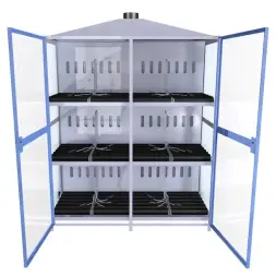 Шкаф для аккумуляторов ШМА-06-03 исп2 1340x810x1850 мм Синий