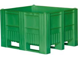 Крупногабаритный сплошной пластиковый контейнер на полозьях Big Box, 1200х1000х740 мм, красный [12001000740-00]