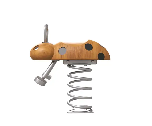 Качалка на пружине HARDWOOD «Божья коровка»