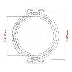 Бочка пластиковая с металлическим обручем и ручками, 30 л, синий [БП30.02/04]