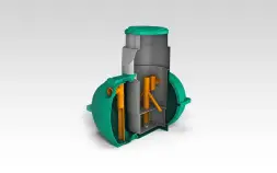 Септик "Rostok" "Коттеджный Плюс" с насосным отсеком