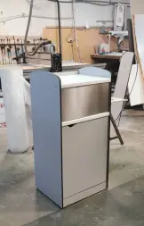 Урна NEXT, 500х600х1250 мм, с тележкой 100 л