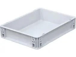 Евроконтейнер пластиковый сплошной SPK 4075, 400x300x75 мм, 9 л, серый [SPK 4075]