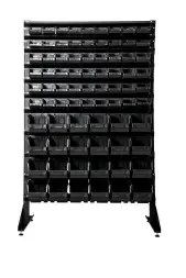 Стеллаж с пластиковыми ящиками 1502-2/4/4